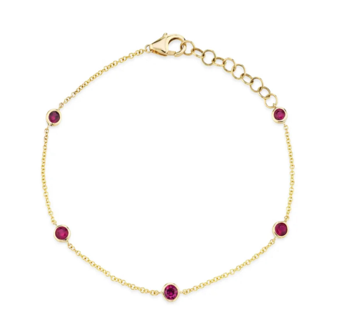 Ruby loop Bracelet