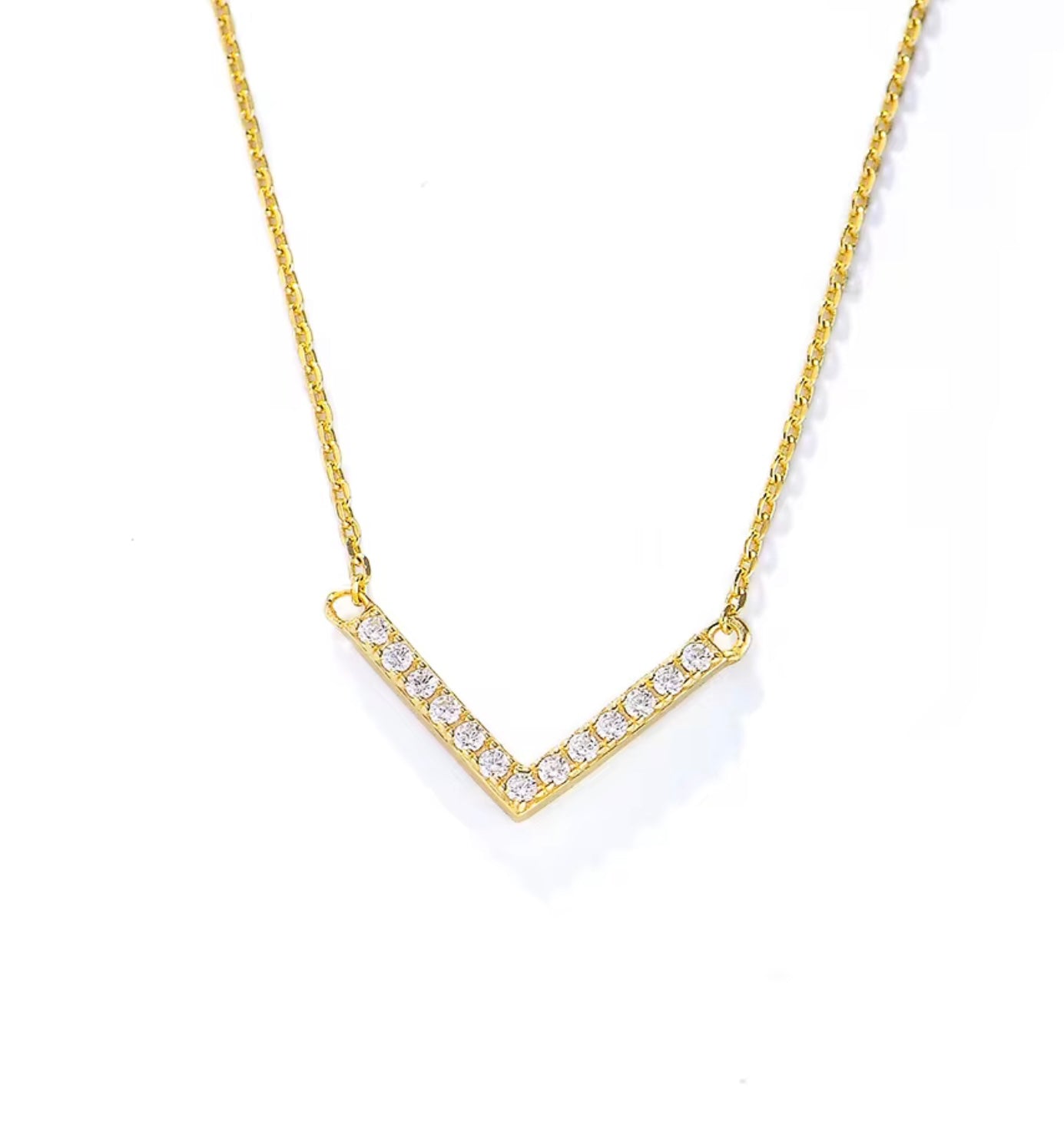 Golden V Necklace