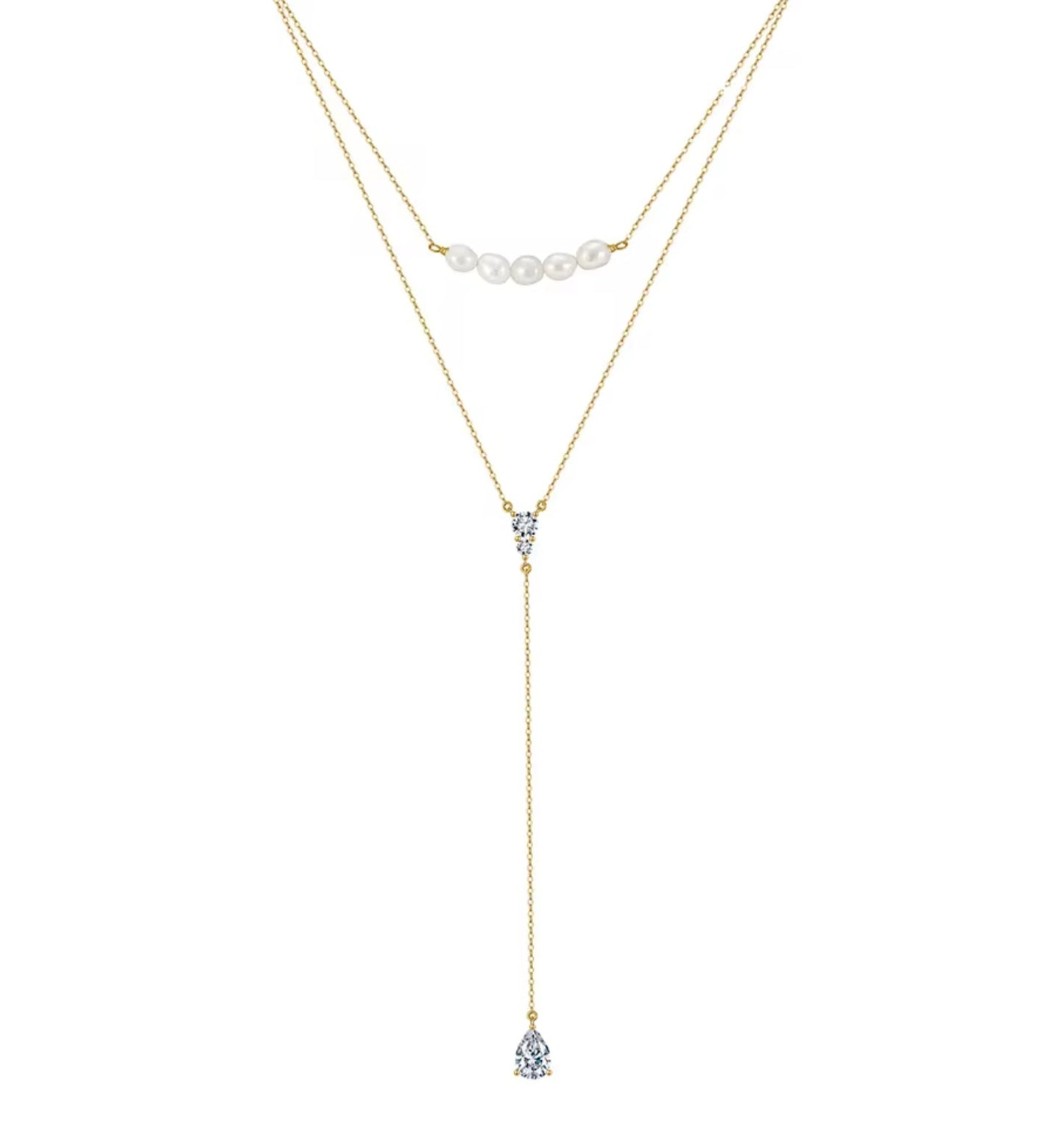Golden Grace Dual Layer Necklace