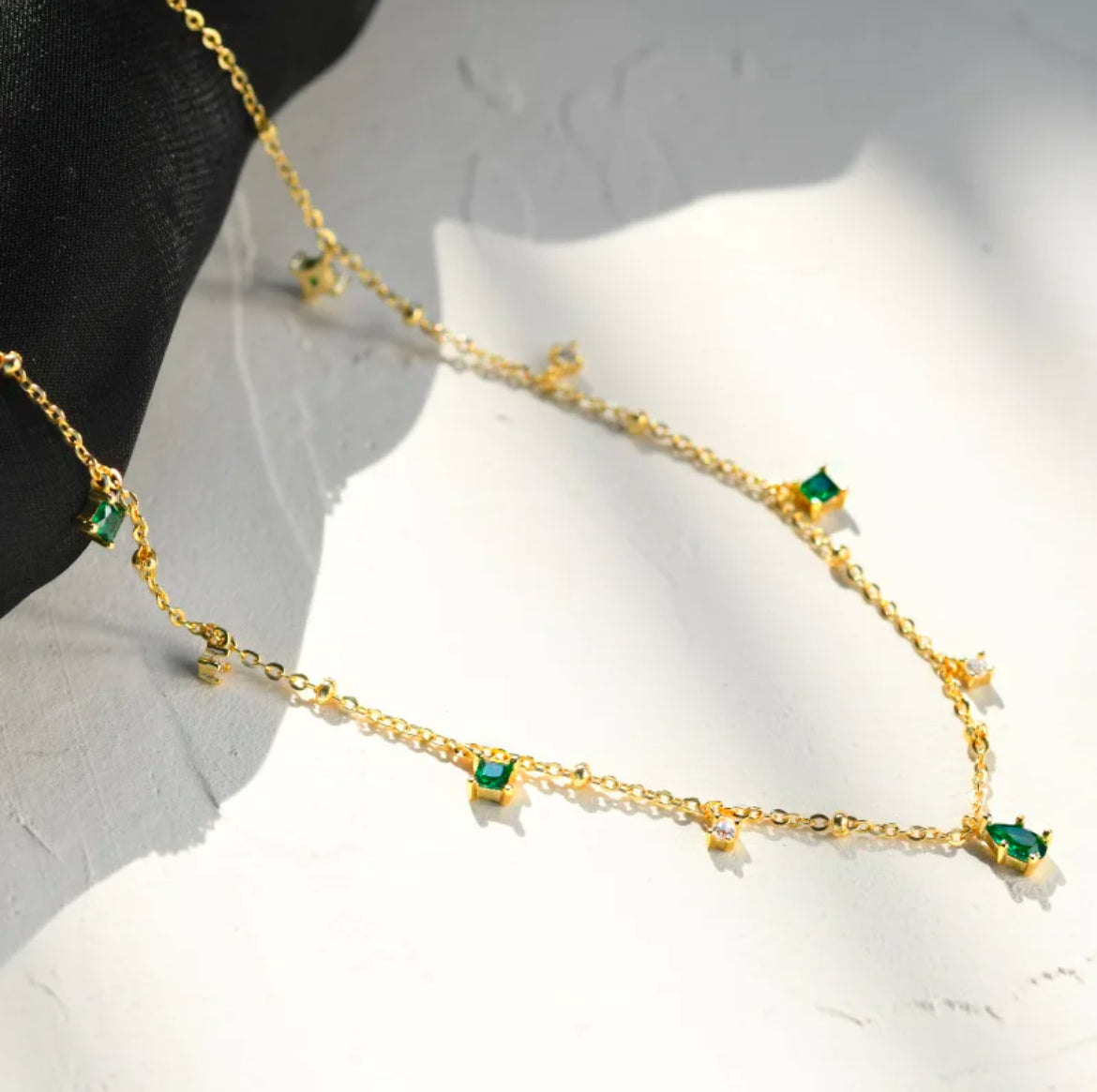 Aurora Emerald Necklace