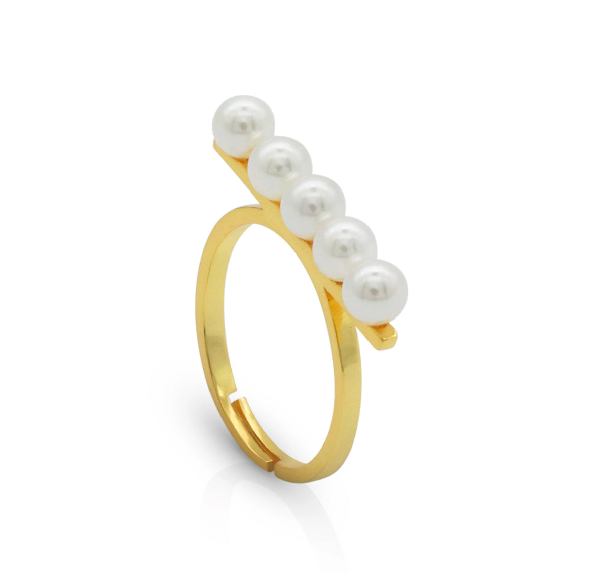 Pearl Row Ring