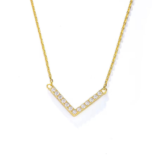 Golden V Necklace
