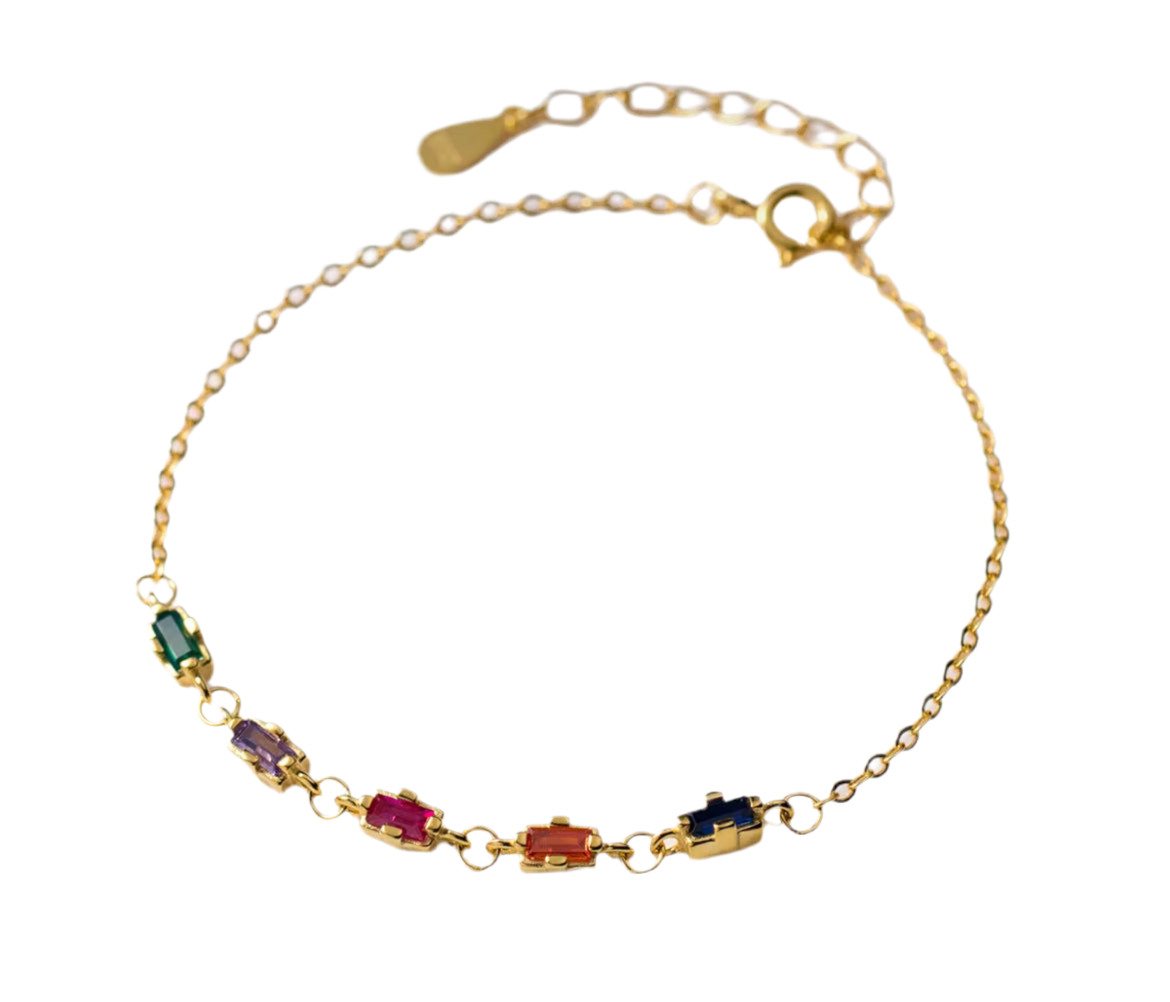 Colorful Baguette Bracelet